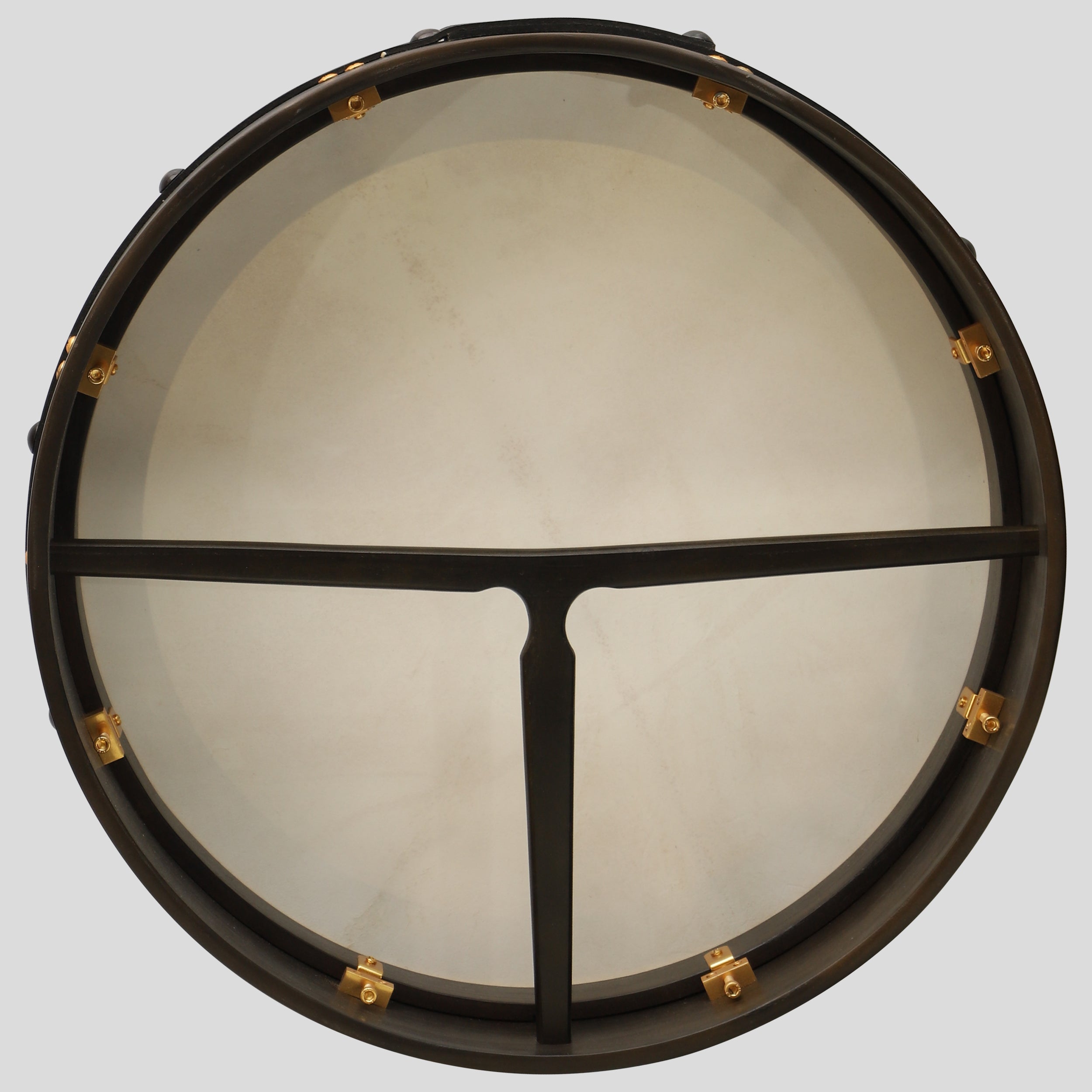 Muzikkon 18"X4" Heartland Tunable Irish Bodhran Drum with T-Bar & Taped Finish Deep Tune