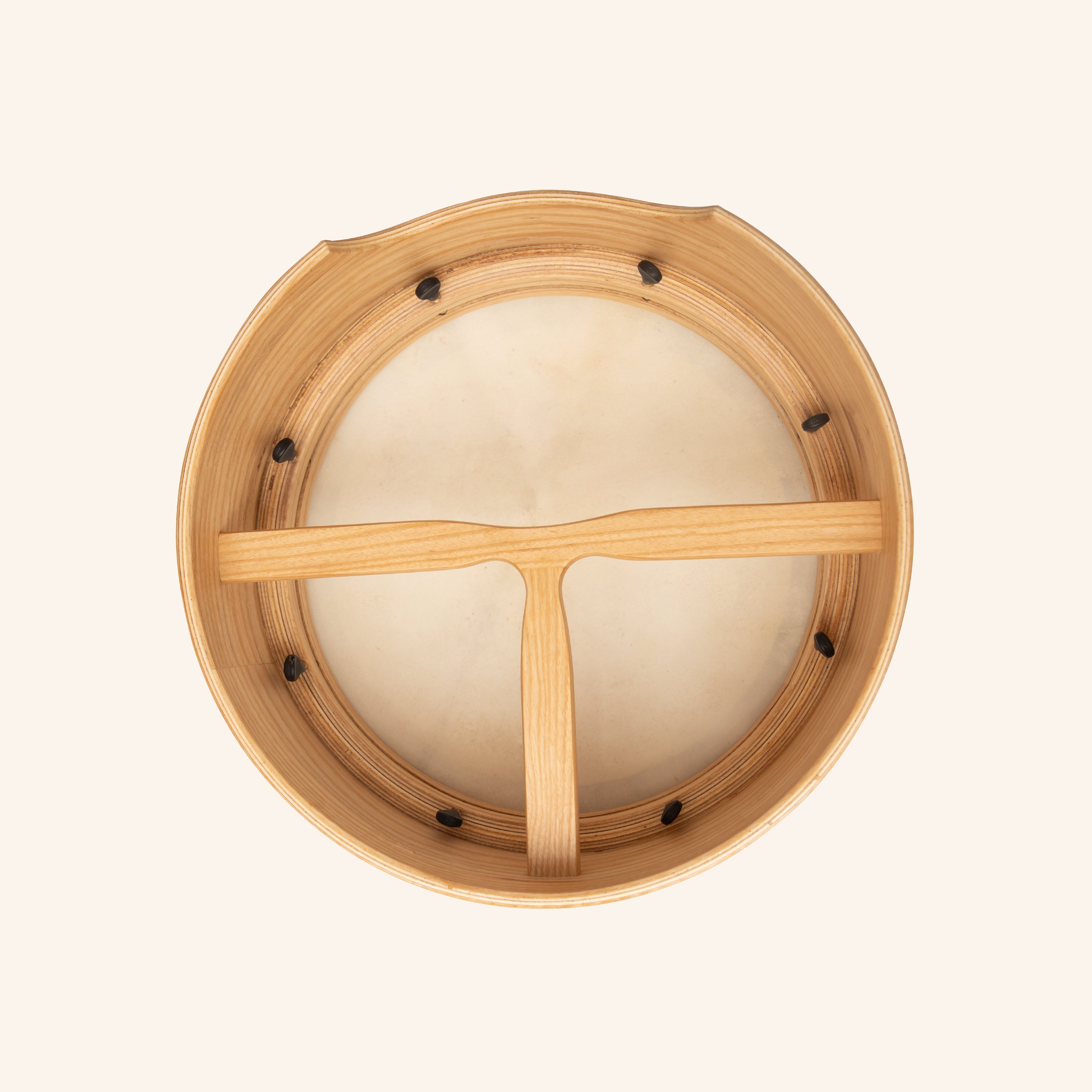 Muzikkon 15”x6" Premium Celtic Irish Bodhran with Easy Tune System Deep Rim T-BAR & Taped Finish
