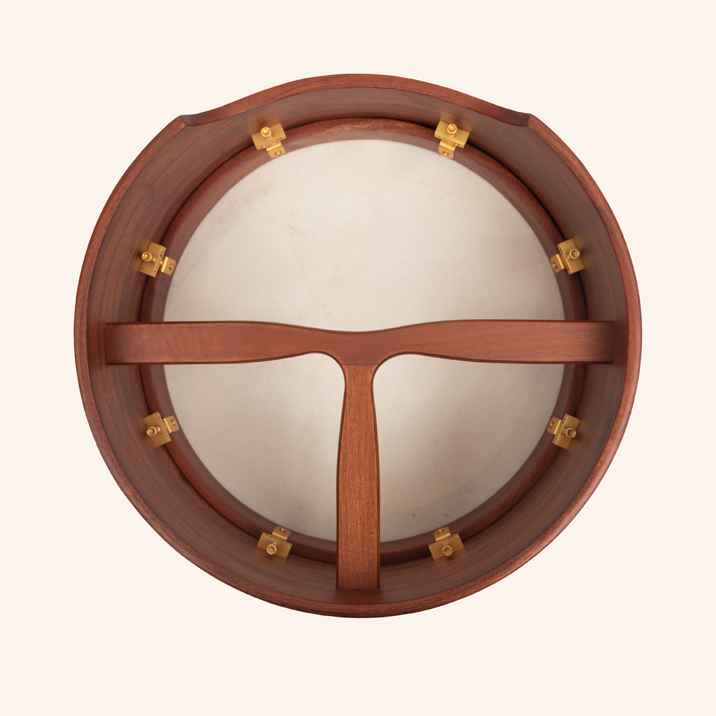 Muzikkon 14"X6" Heartland Tunable Irish Bodhran Drum Deep Rim with T-BAR & Taped Finish Deep Tune