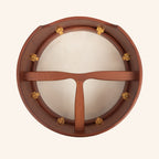 Muzikkon 14"X6" Heartland Tunable Irish Bodhran Drum Deep Rim with T-BAR & Taped Finish Deep Tune