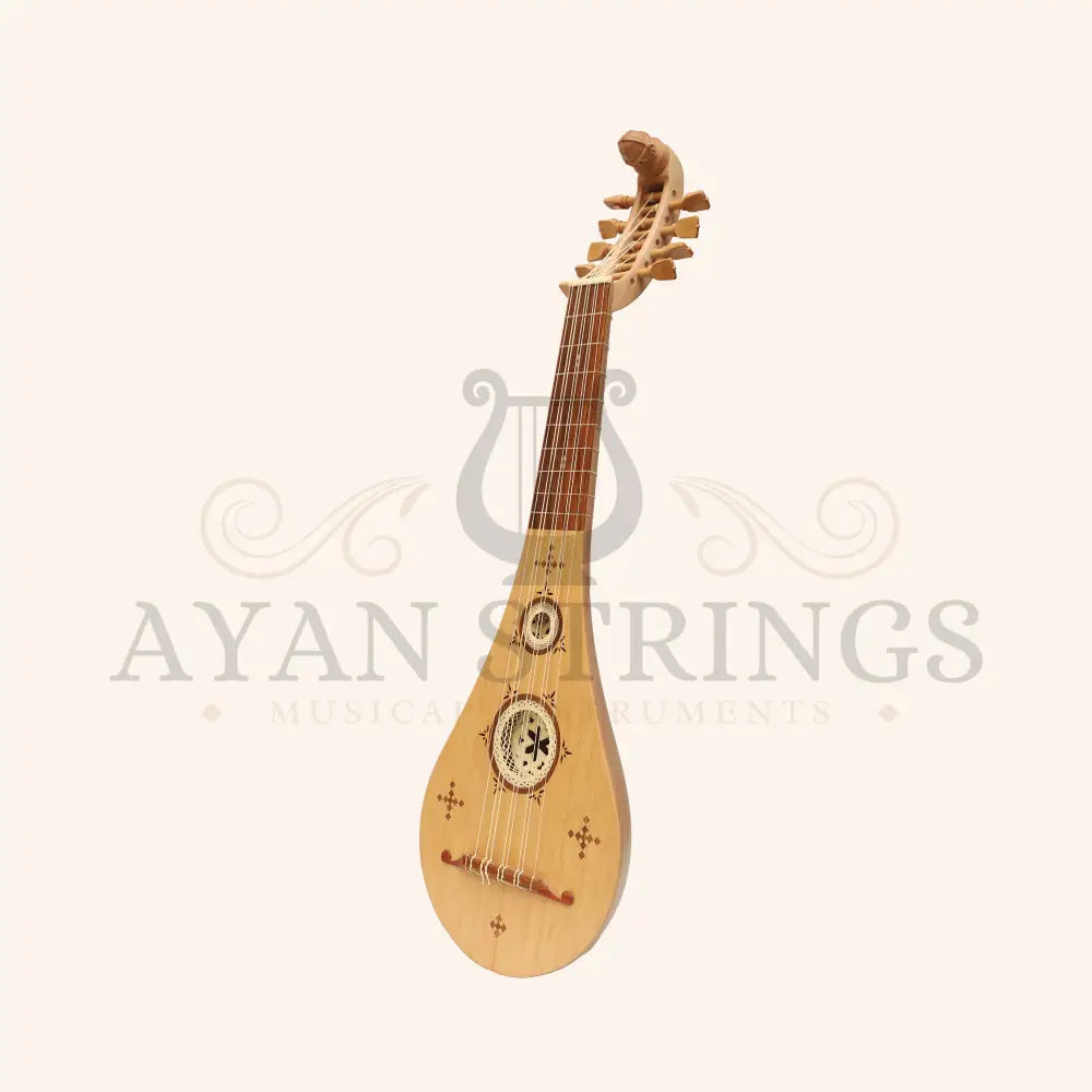 5 Course Medieval Gittern Lacewood by Muzikkon - Stringed Instruments