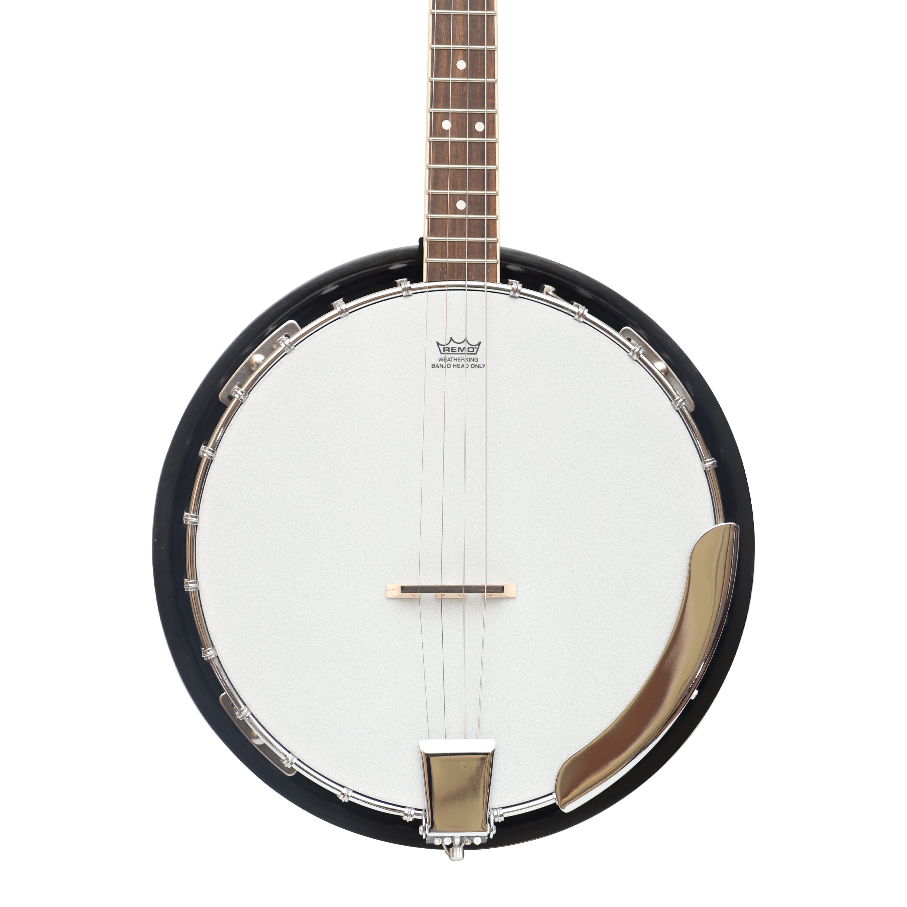 Heartland 4 String Banjo Closed Solid Back 17 Fret, Left Handed 4 String Irish Tenor Banjo Short Scale