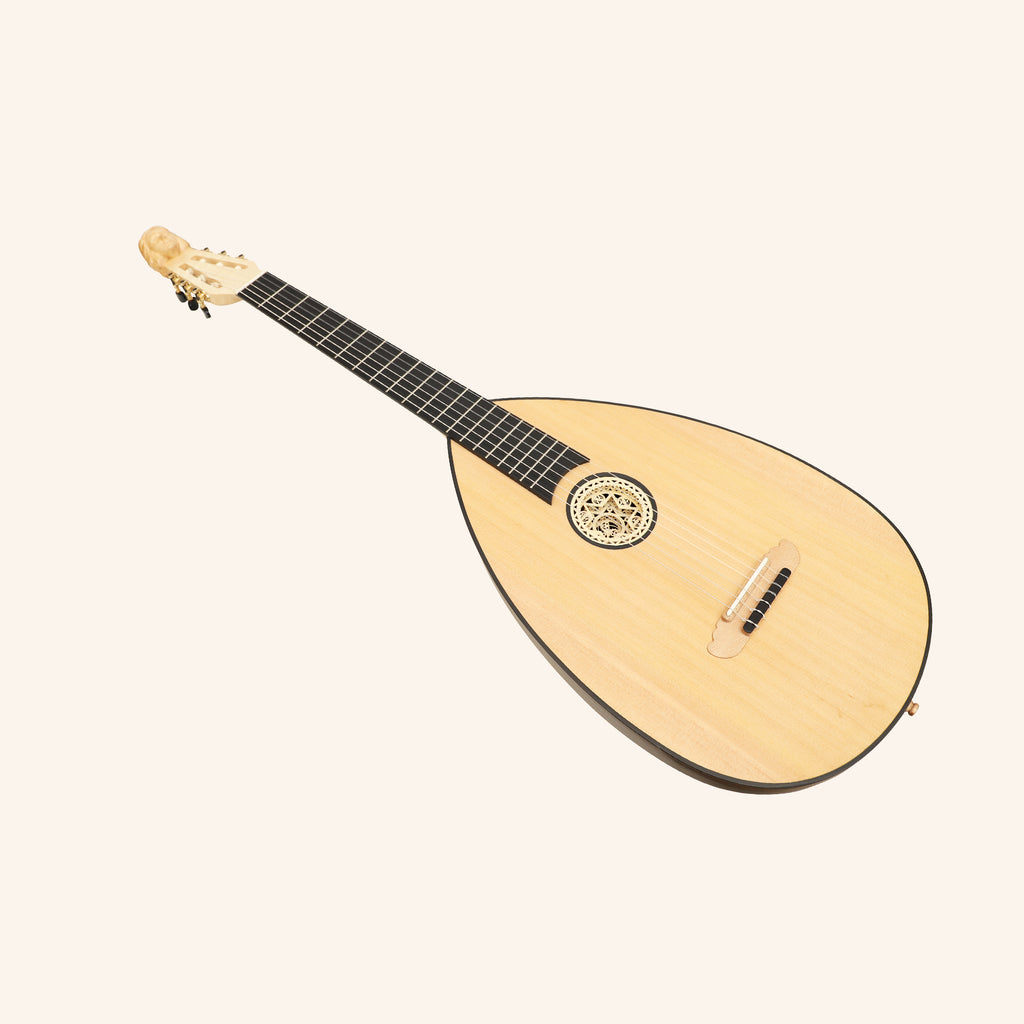 MUZIKKON LUTE GUITAR, 6 STRING WALNUT