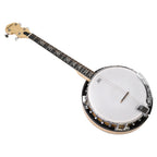 Heartland Deluxe Irish Tenor Banjo Left Handed 19 Frets 24 Bracket Closed Solid Back Maple Finish