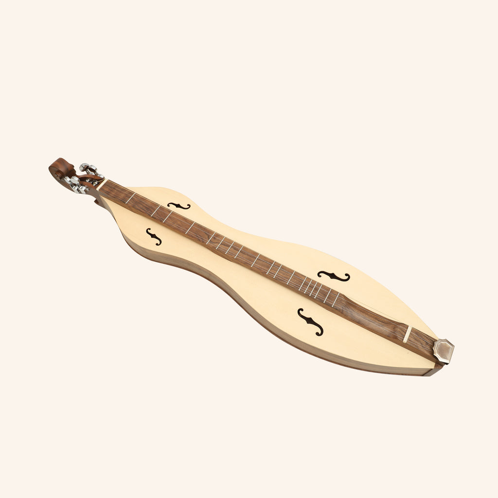 Mountain Dulcimer 4 String  F-Hole Walnut with Nickel Finish Hardware