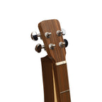 Mountain Dulcimer, 4 String Teardrop Turn Scroll F-Hole Walnut