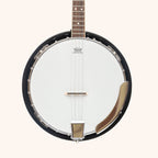 Heartland 4 String Banjo Closed Solid Back 17 Fret, Left Handed 4 String Irish Tenor Banjo Short Scale
