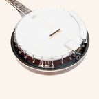 Heartland 4 String 17 Fret Irish Tenor Banjo Left Handed Player Series with Closed Solid Back Sunburst Finish
