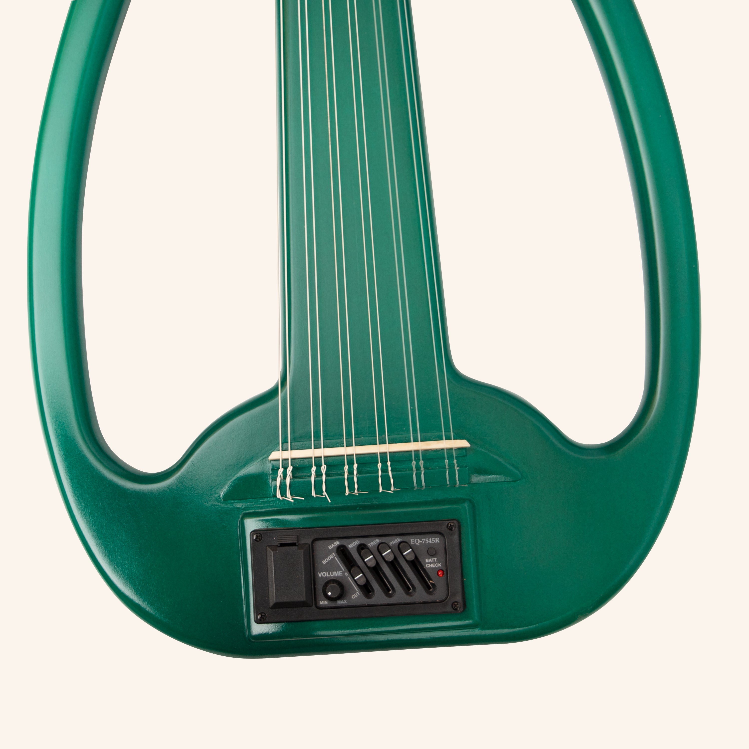 Muzikkon Electric Arabic Frame Oud With Pegs, Lacewood Green