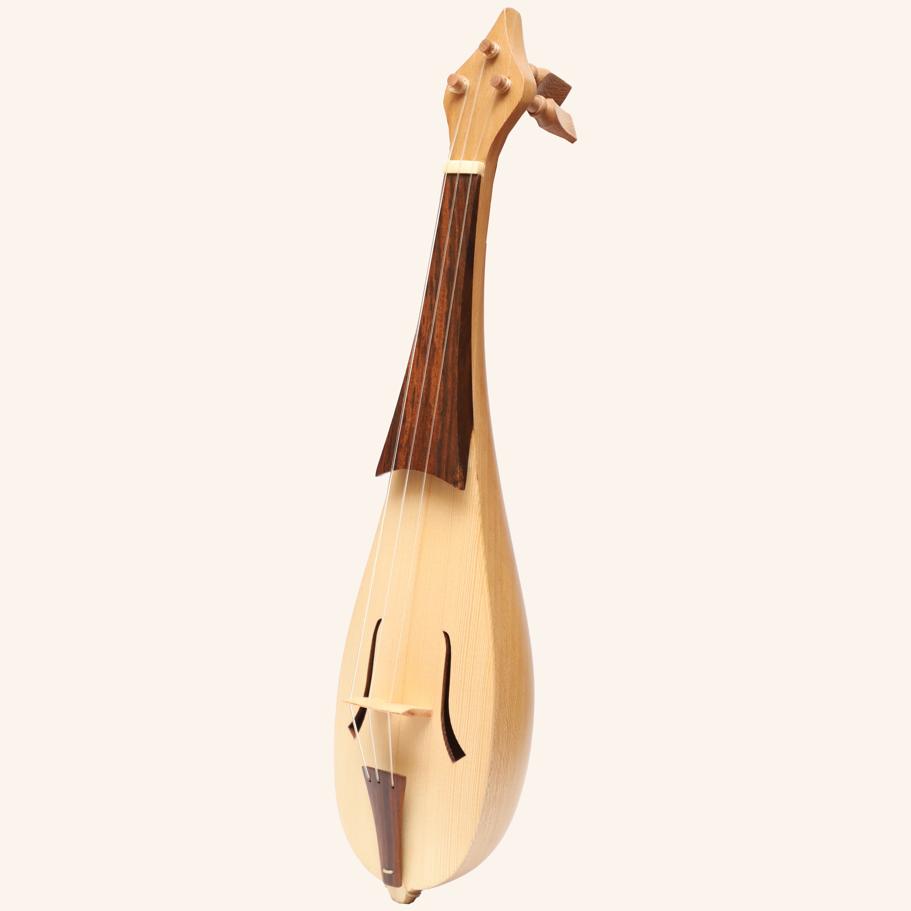 Muzikkon Soprano Rebec, 3 String Lacewood