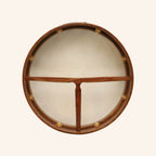 Muzikkon 18"X4" Heartland Tunable Irish Bodhran Drum with T-Bar & Taped Finish Deep Tune