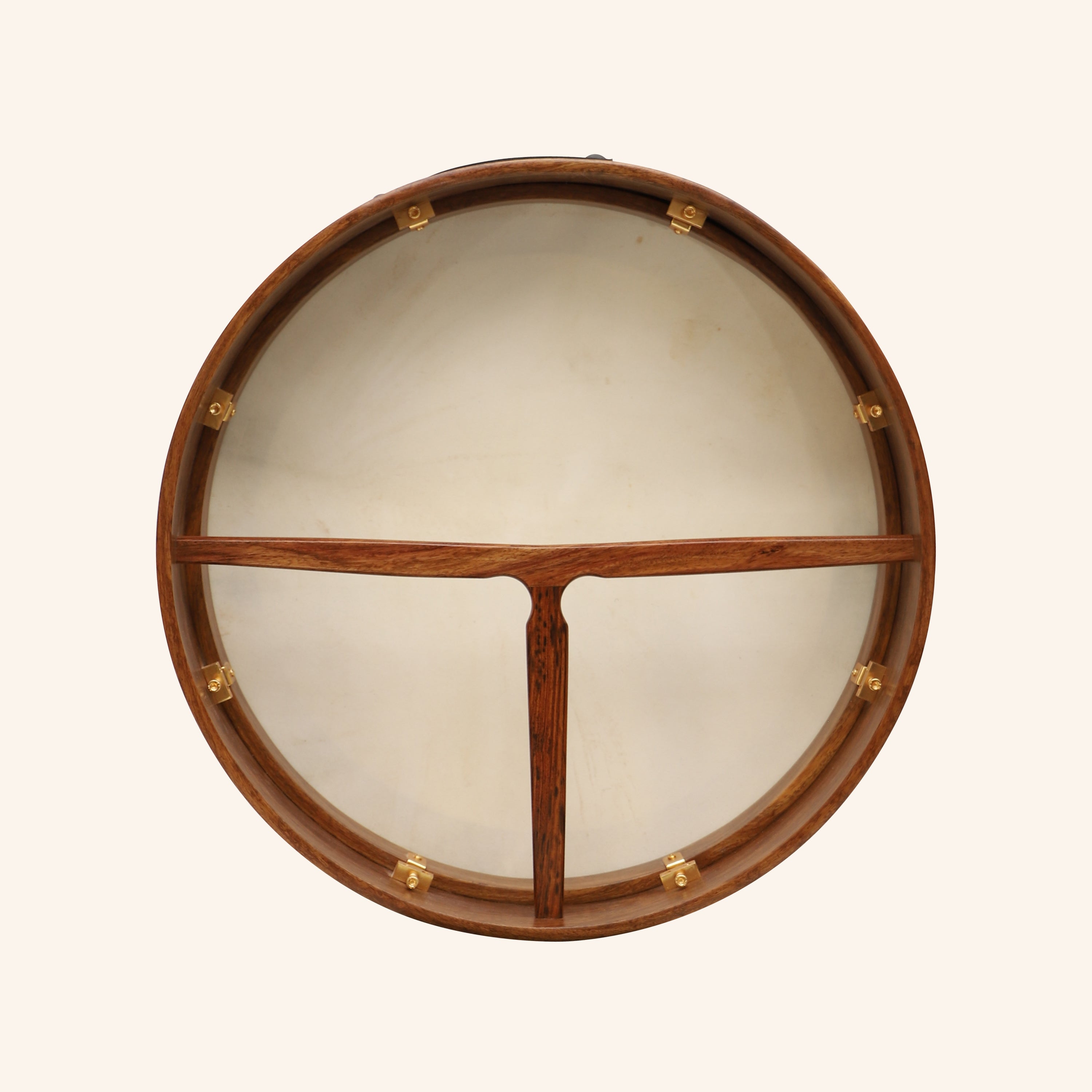 Muzikkon 18"X4" Heartland Tunable Irish Bodhran Drum with T-Bar & Taped Finish Deep Tune