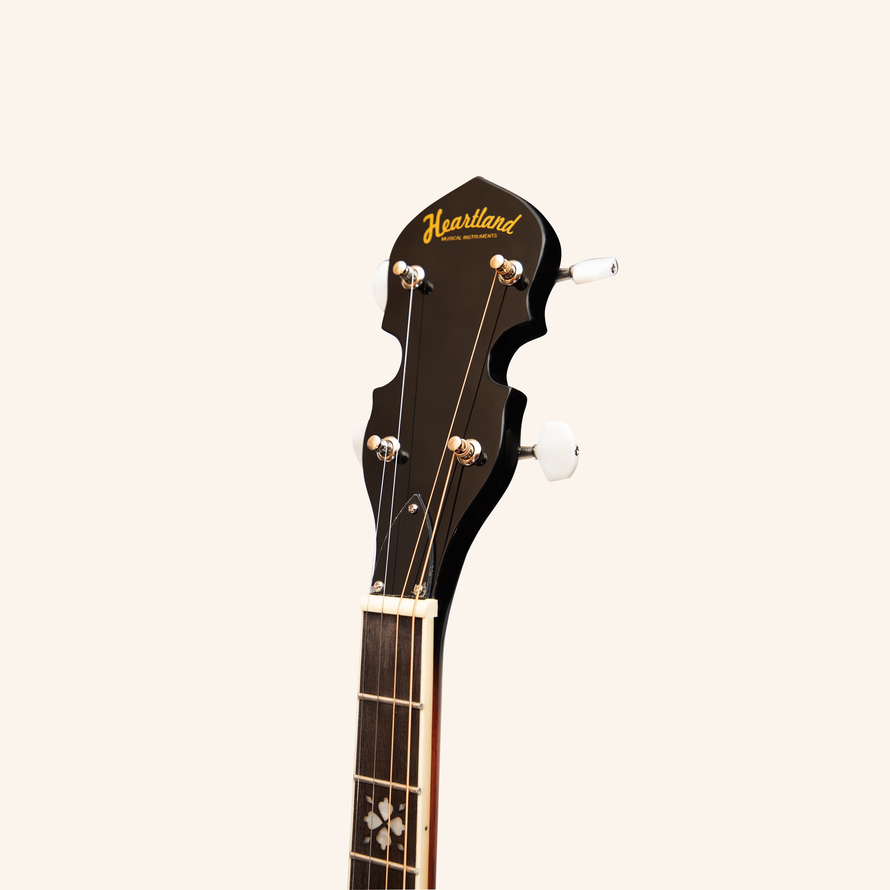 Heartland 4 String 19 Fret Irish Tenor Banjo Left Handed Player Series with Closed Solid Back Sunburst Finish