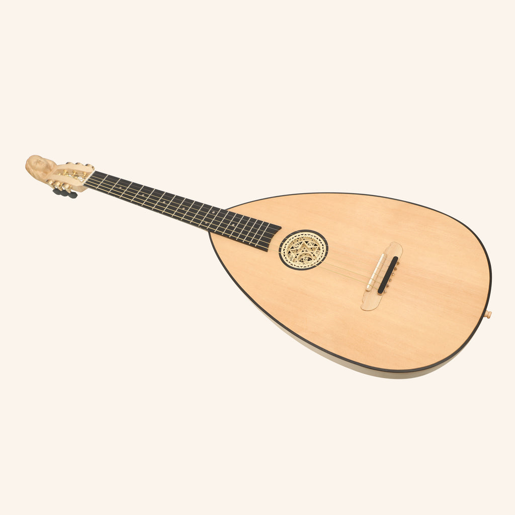 MUZIKKON LUTE GUITAR, 6 STRING MAPLE