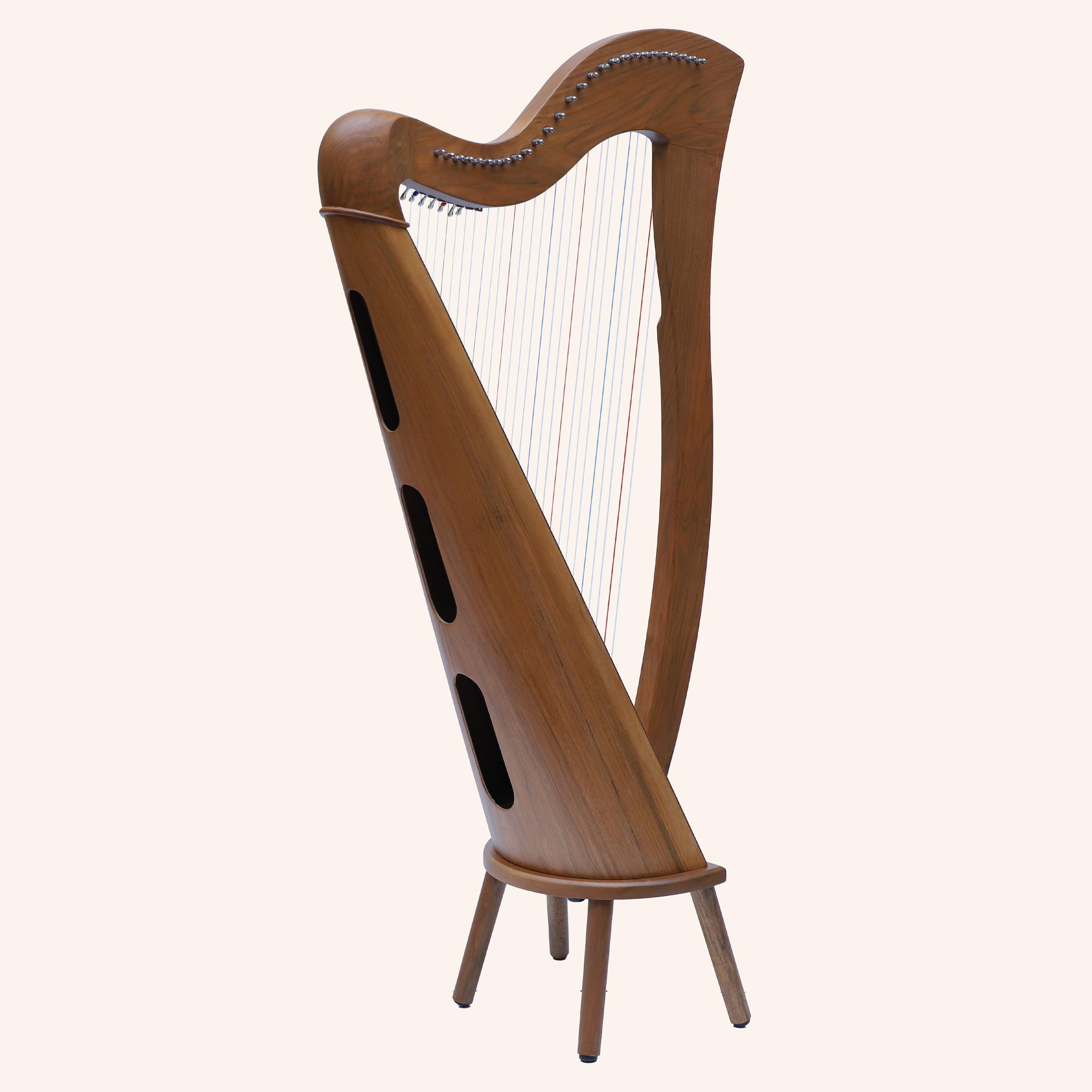 27 String McHugh Harp Round Back