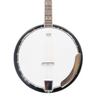 Heartland 4 String 19 Fret Irish Tenor Banjo Left Handed Player Series with Closed Solid Back Sunburst Finish