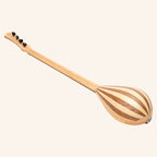 Heartland Wildwood Dulcimer Banjo, 4 String Variegated Walnut Lacewood Left Hand