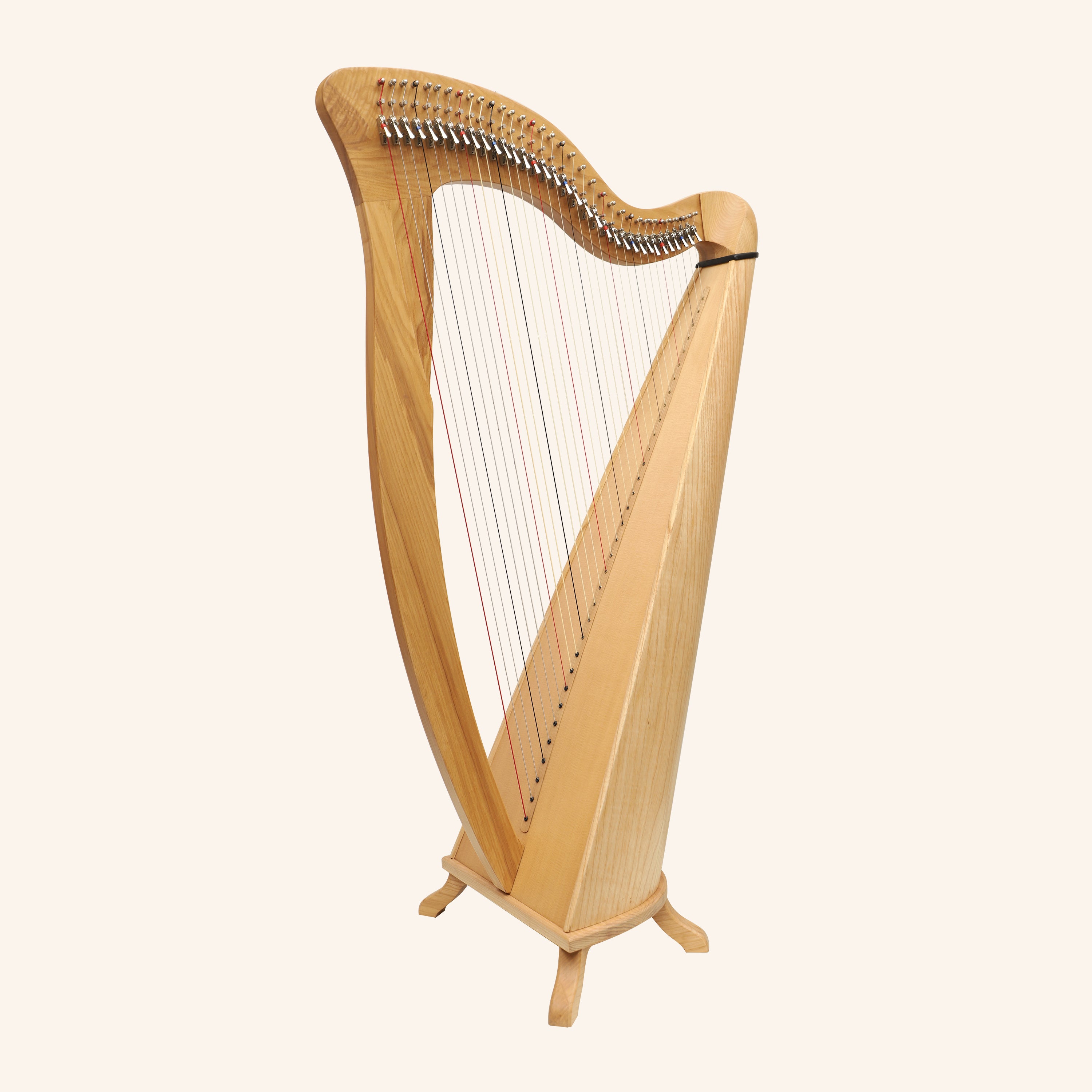 McHugh Harp 34 Strings Ashwood Round back