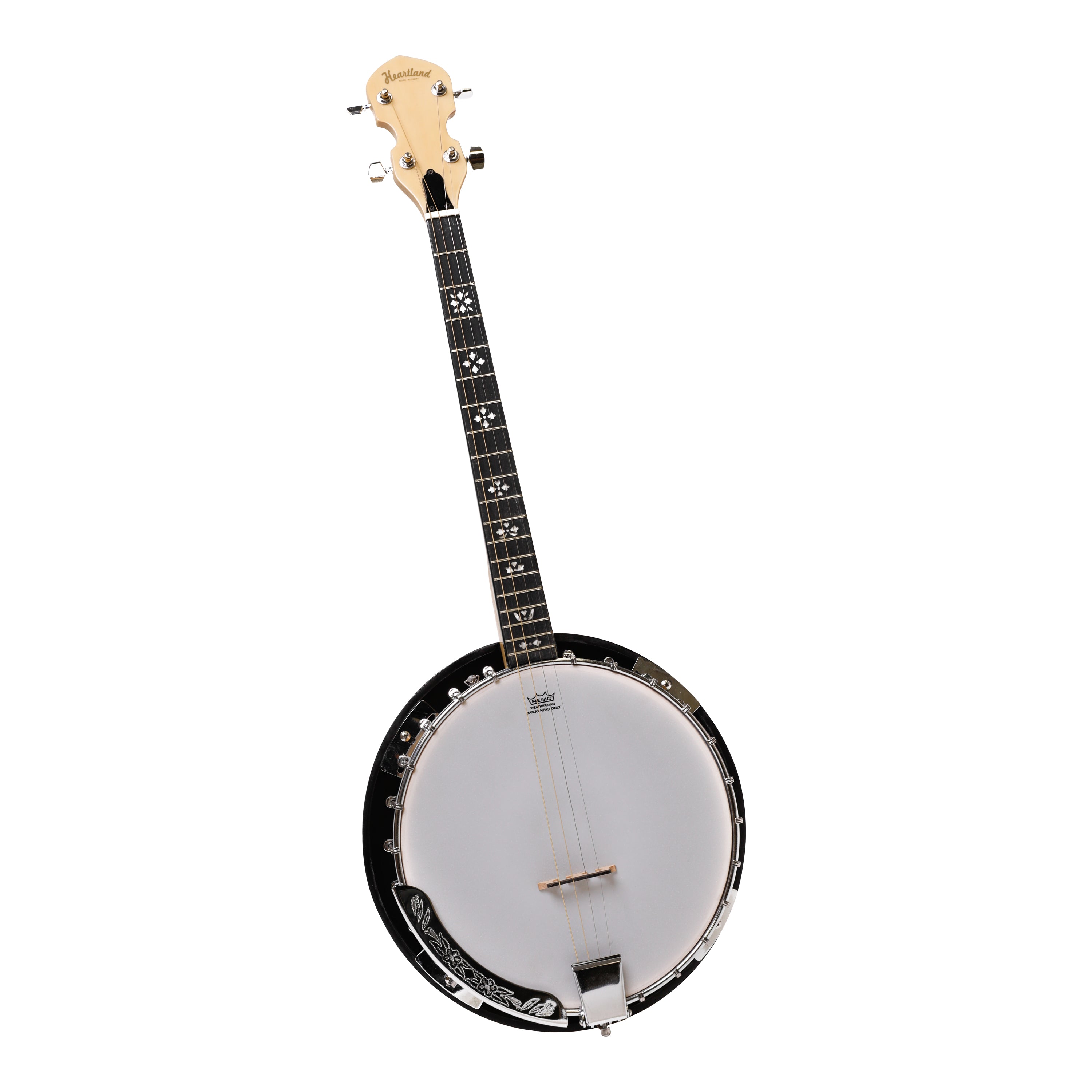 Heartland Deluxe Irish Tenor Banjo 19 Frets with 24 Bracket and Closed Solid Back Maple Finish