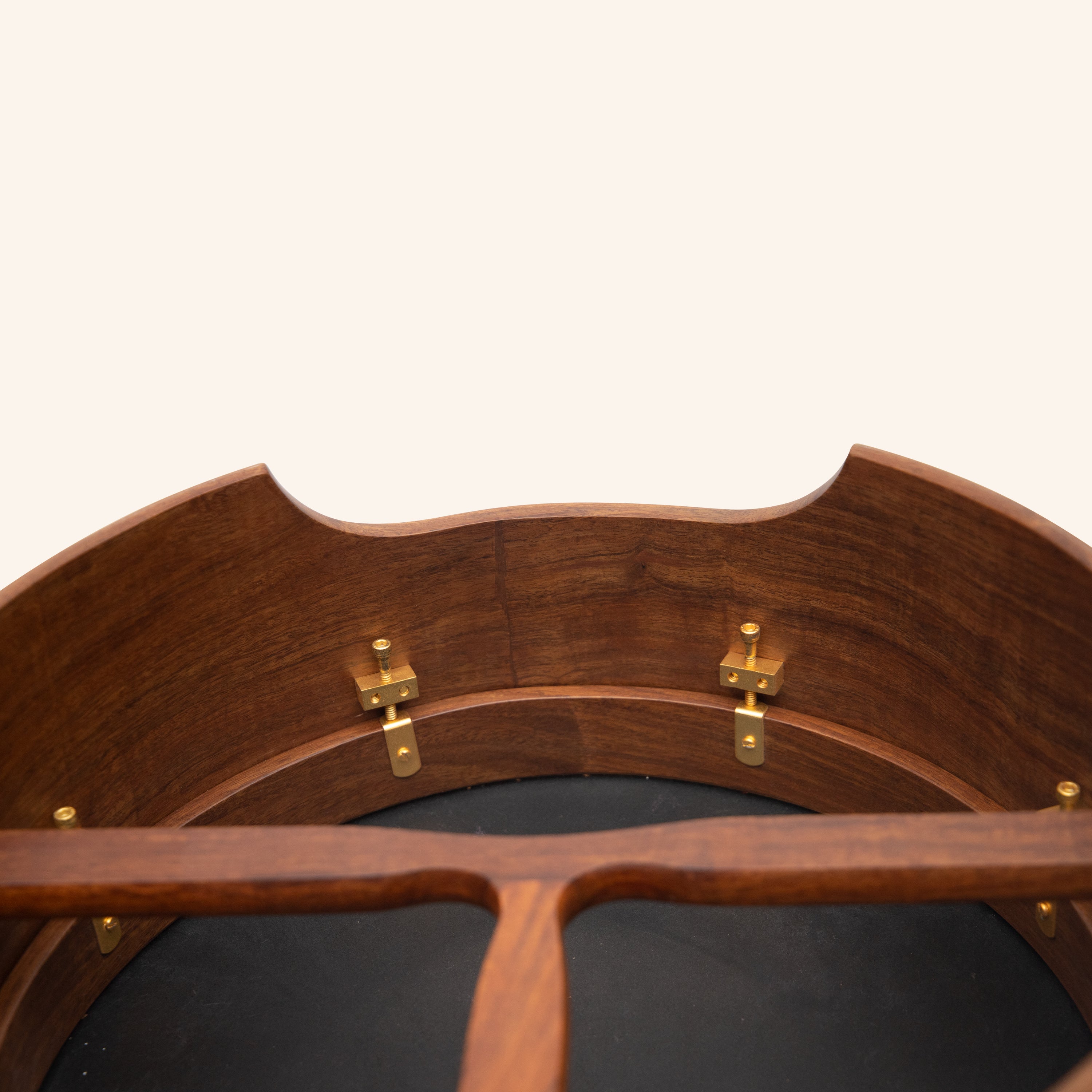Muzikkon 16"X6" Heartland Tunable Deep Rim Bodhran Rosewood T-Bar Goat Skin