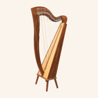 29 String McHugh Harp Square Back