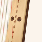 Muzikkon Gothic Harp 19 String Mahogany