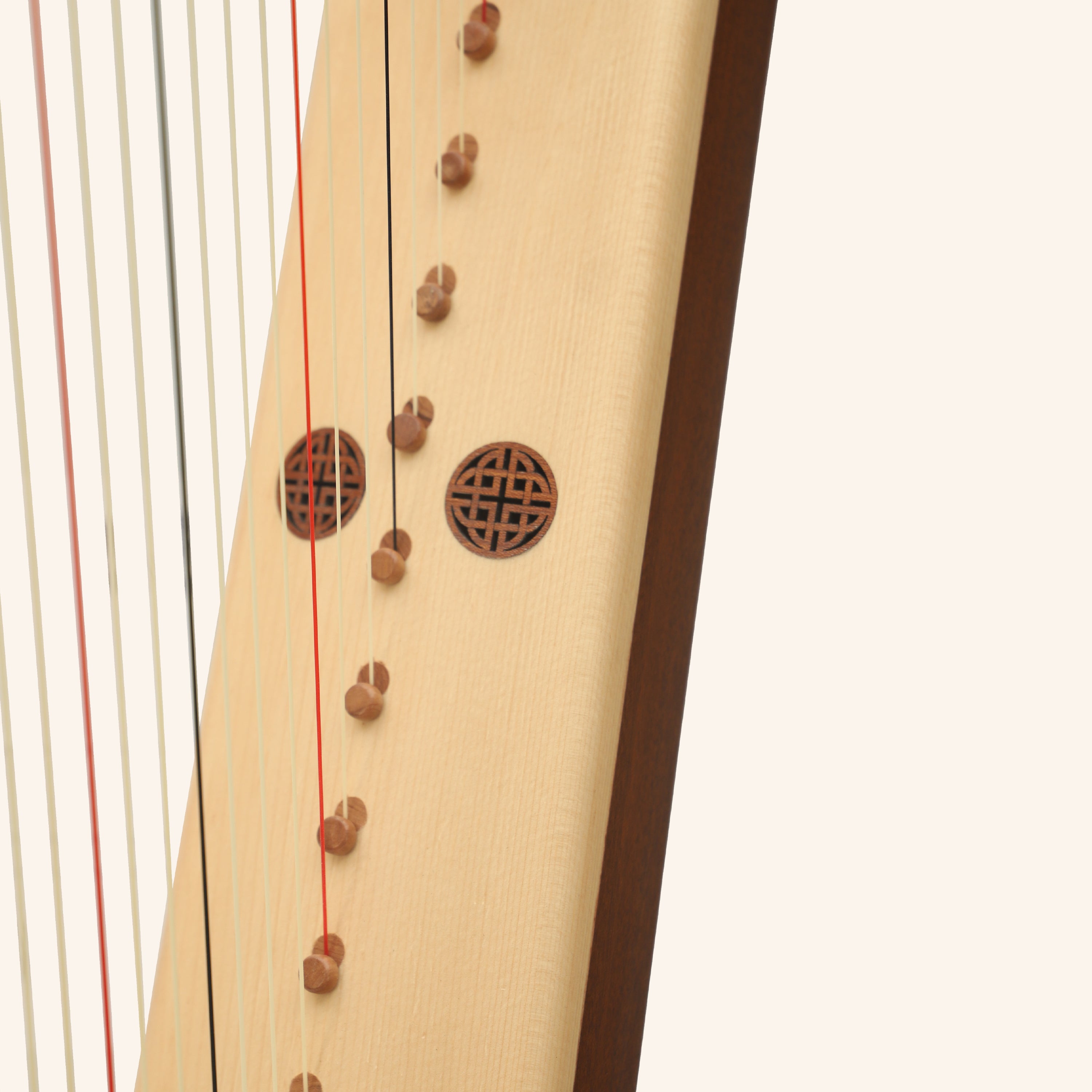 Muzikkon Gothic Harp 19 String Mahogany