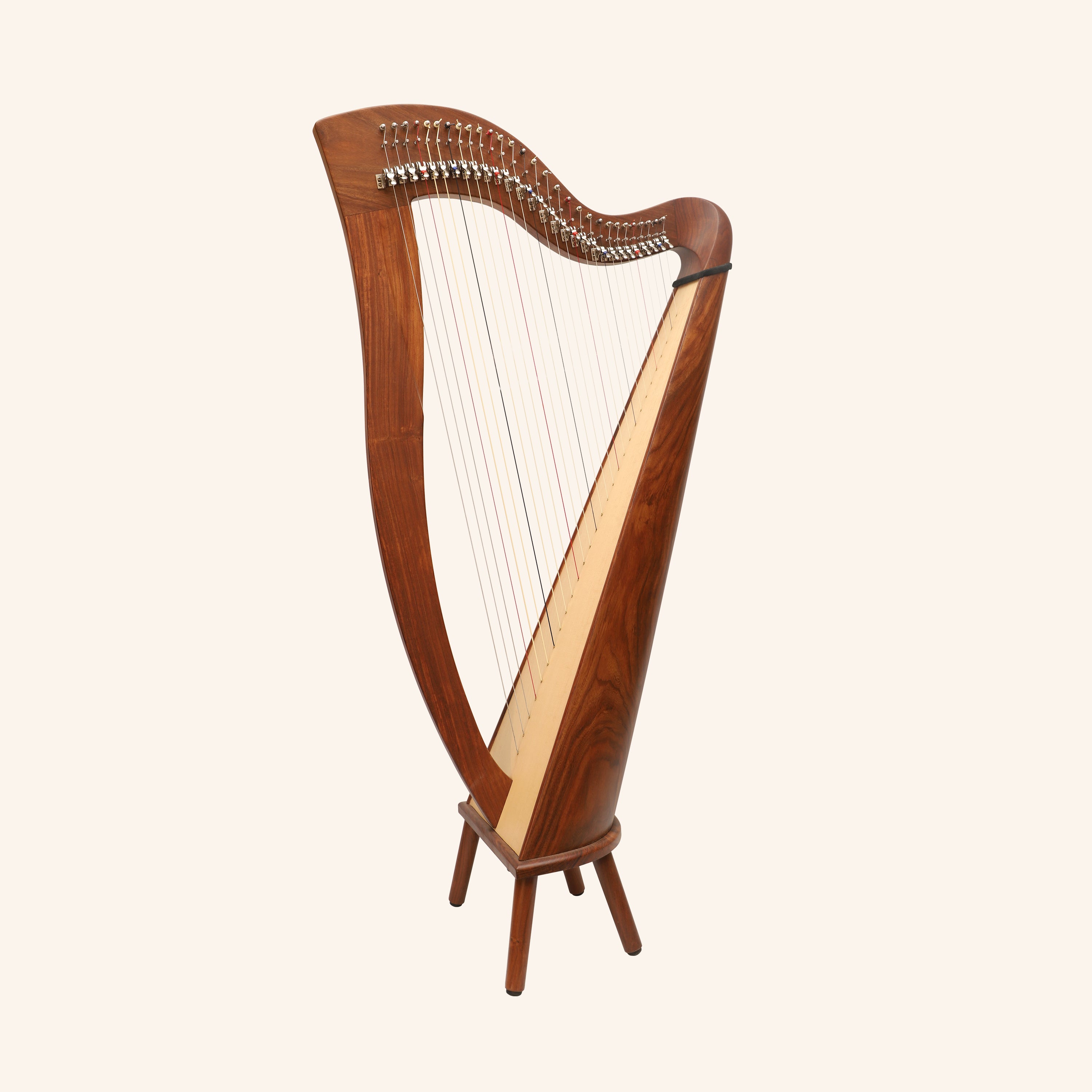 29 Strings McHugh Harp Round Back