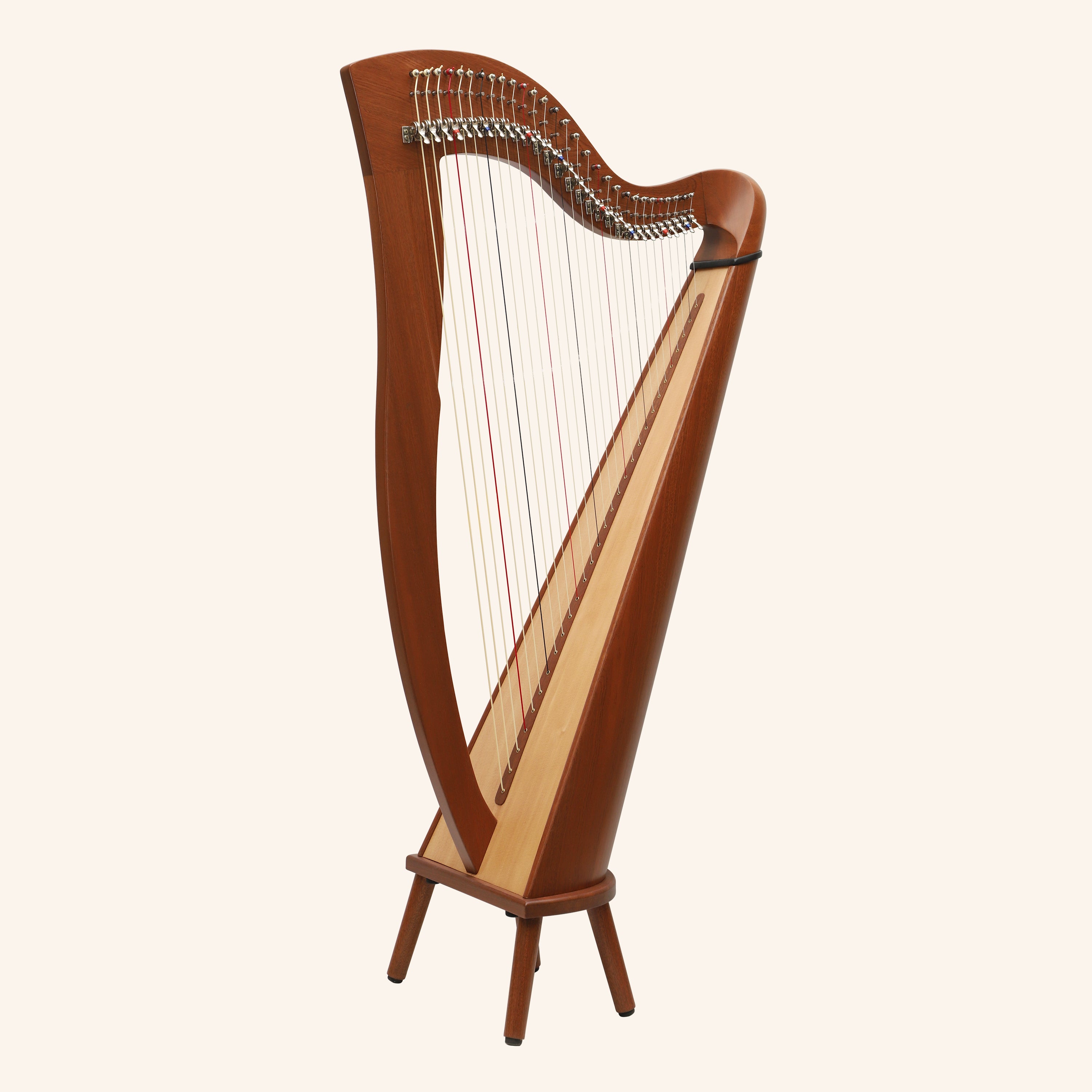 29 Strings McHugh Harp Round Back