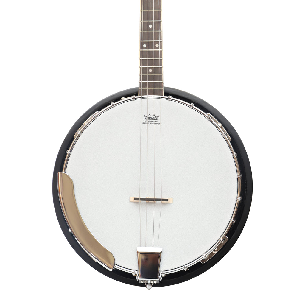 Heartland 4 String Banjo Closed Solid Back 17 Fret, 4 String Irish Tenor Banjo Short scale