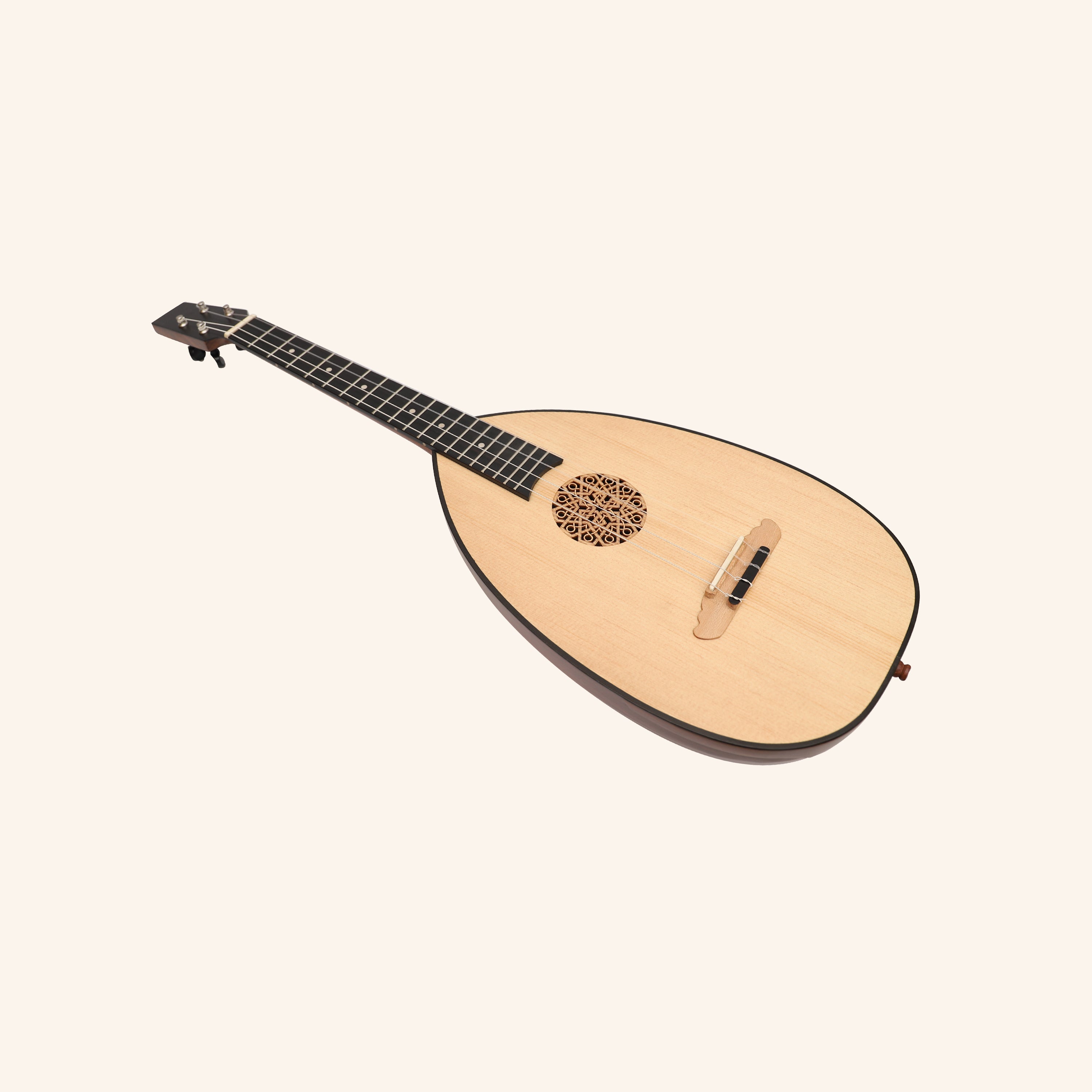 Heartland Baroque Ukulele, 4 String Baritone Rosewood