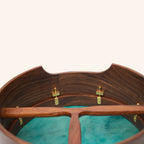 Muzikkon 16"X6" Heartland Tunable Deep Rim Bodhran Rosewood T-Bar Goat Skin