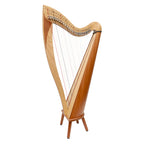 McHugh Atlas Harp 29 String Ash and Mahogany Roundback