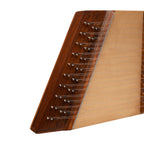 Dulcimer Muzikkon cu o singură coardă, 10-9, lemn de trandafir ciocănit, cu ciocănele