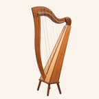 29 String McHugh Harp Square Back