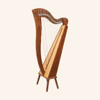 27 String Mchugh Harp Square Back