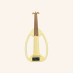 Muzikkon Electric Arabic Frame Oud With Pegs, Lacewood White
