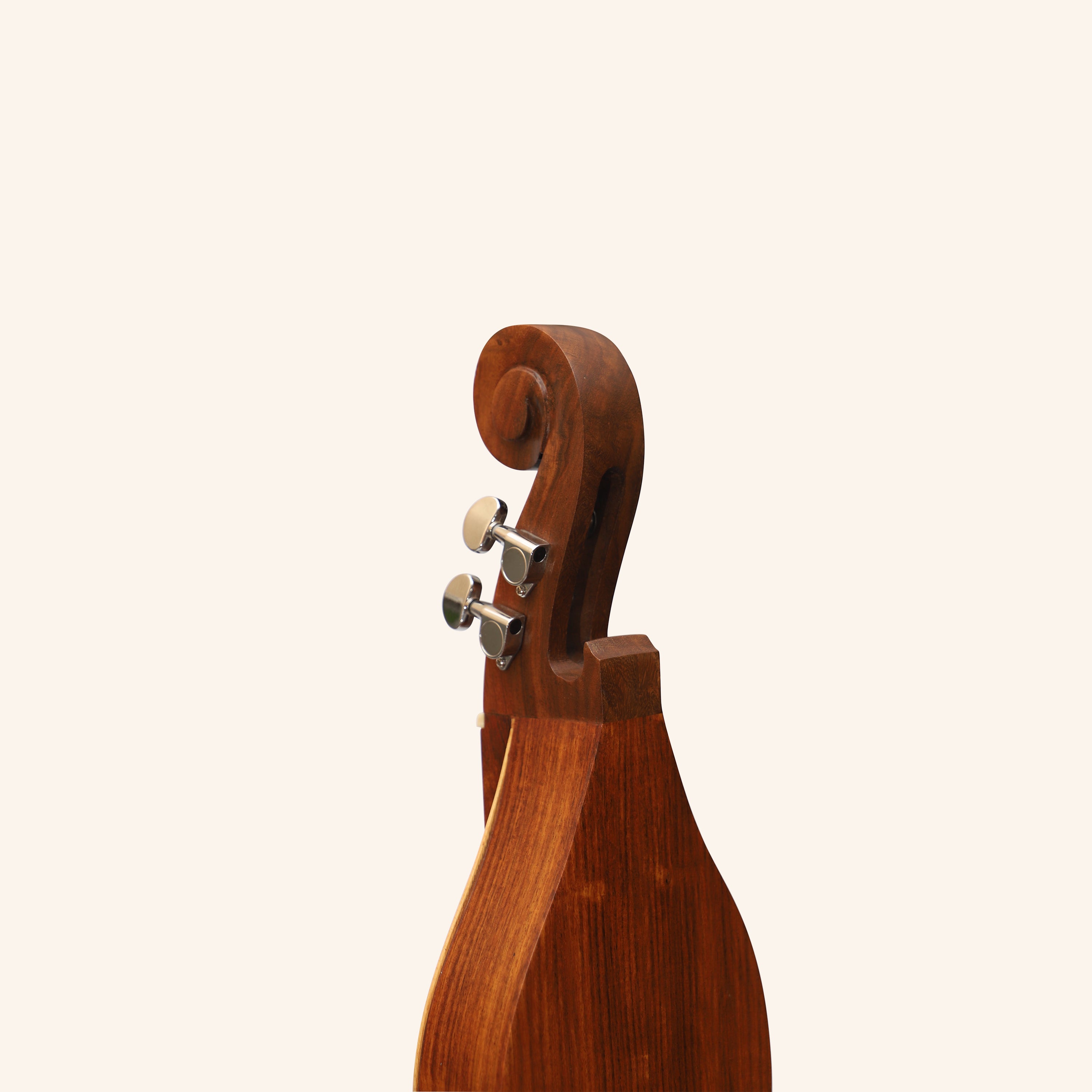 Muzikkon Mountain Dulcimer, 4 Strings Knotwork Scroll R-W Silver Gear