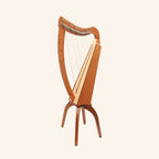 Muzikkon 19 String Trinity Cèilidh Harp Mahogany