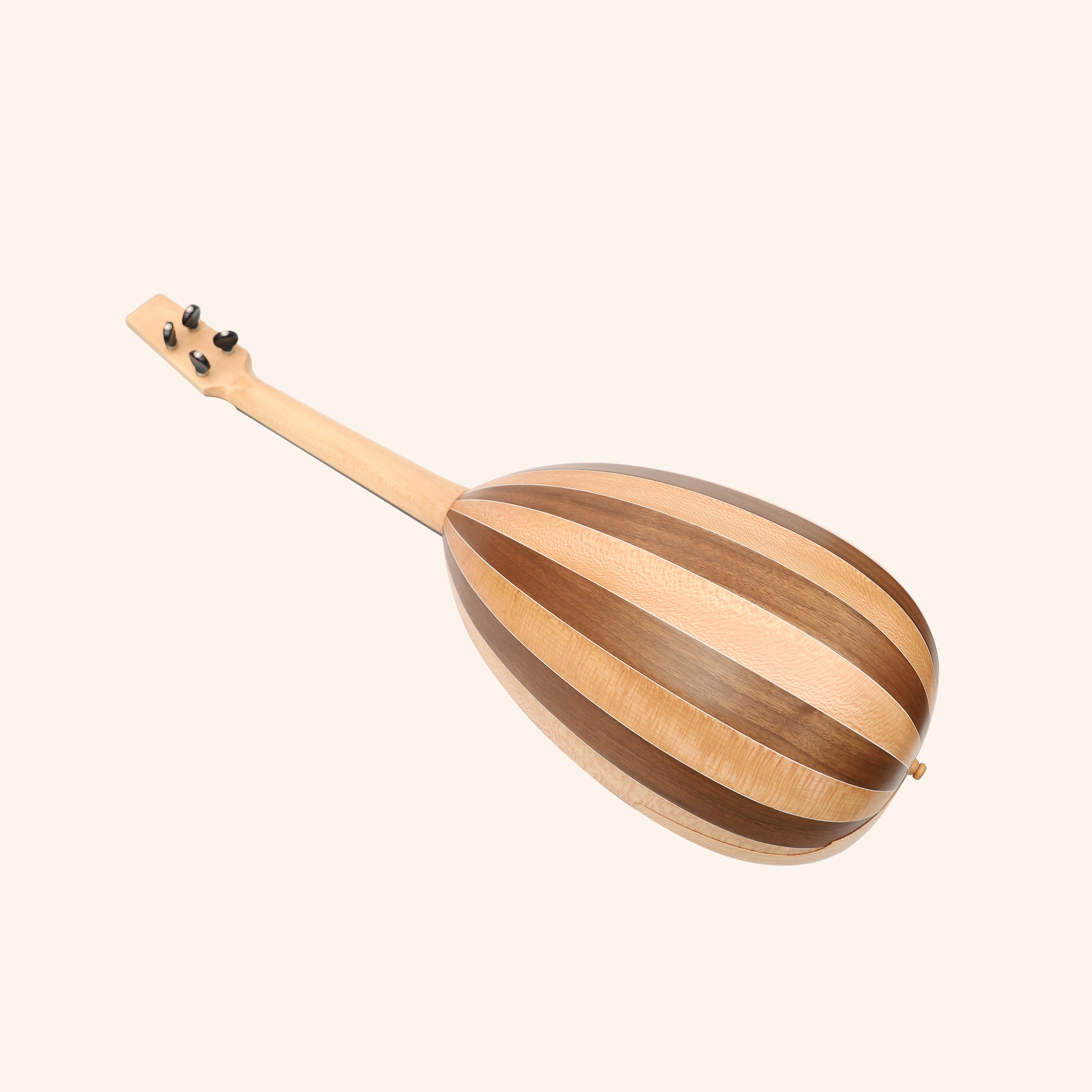 Heartland Baroque Ukulele, 4 String Baritone Variegated Walnut And Lacewood
