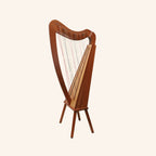 Cross Strung Harp, 38 String Mahogany