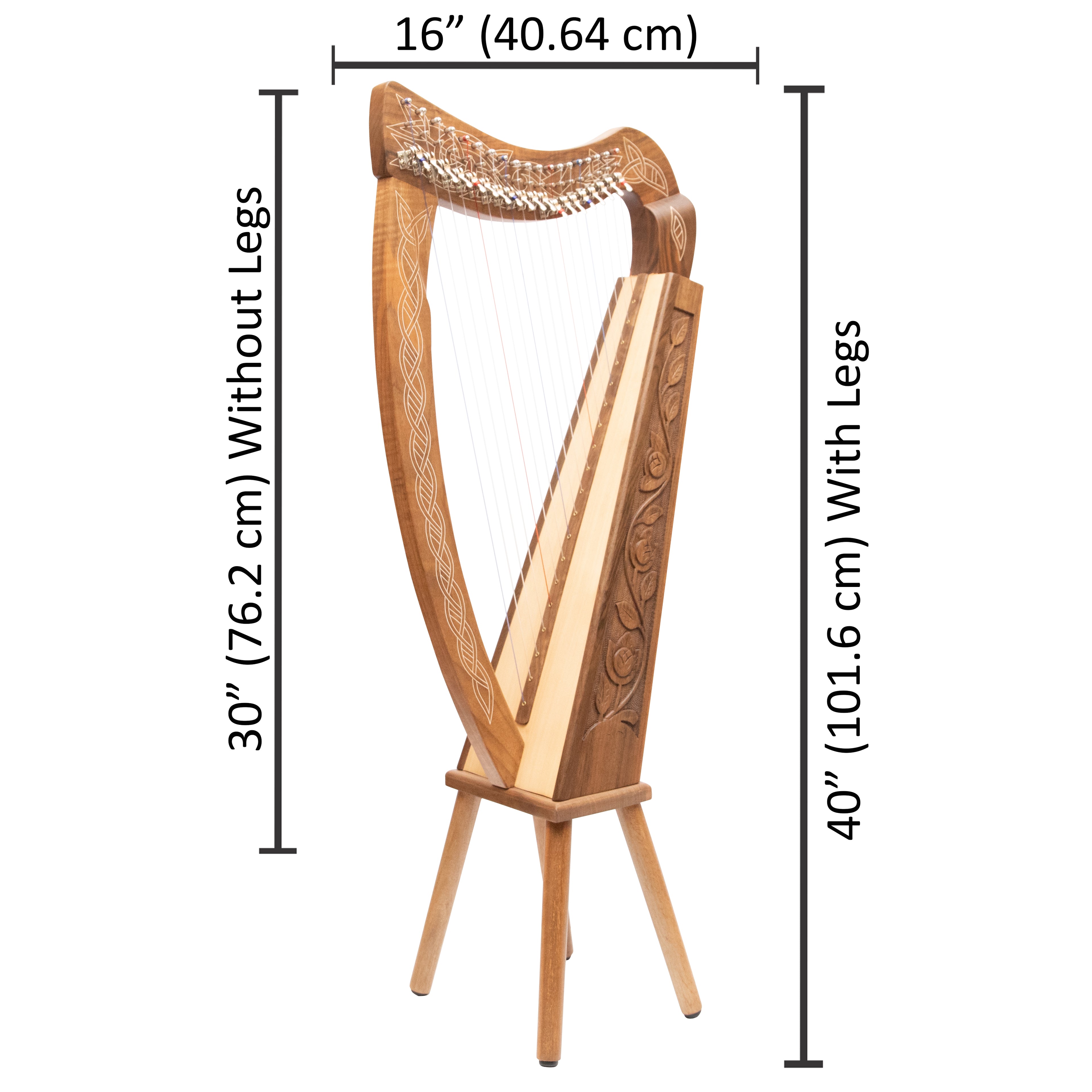 19 String Boru Harp