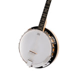 Heartland Deluxe Irish Tenor Banjo Left Handed 19 Frets 24 Bracket Closed Solid Back Maple Finish