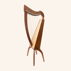 Double Strung harp 2- by 22-string Celtic Style harp, 22 Strings each Side with levers (44 Strings Total)