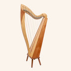 McHugh Atlas Harp 29 String Ash and Mahogany Squareback