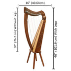 19 String Boru Harp
