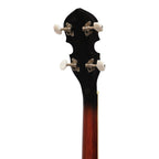 Heartland 4 String Banjo Closed Solid Back 17 Fret, Left Handed 4 String Irish Tenor Banjo Short Scale
