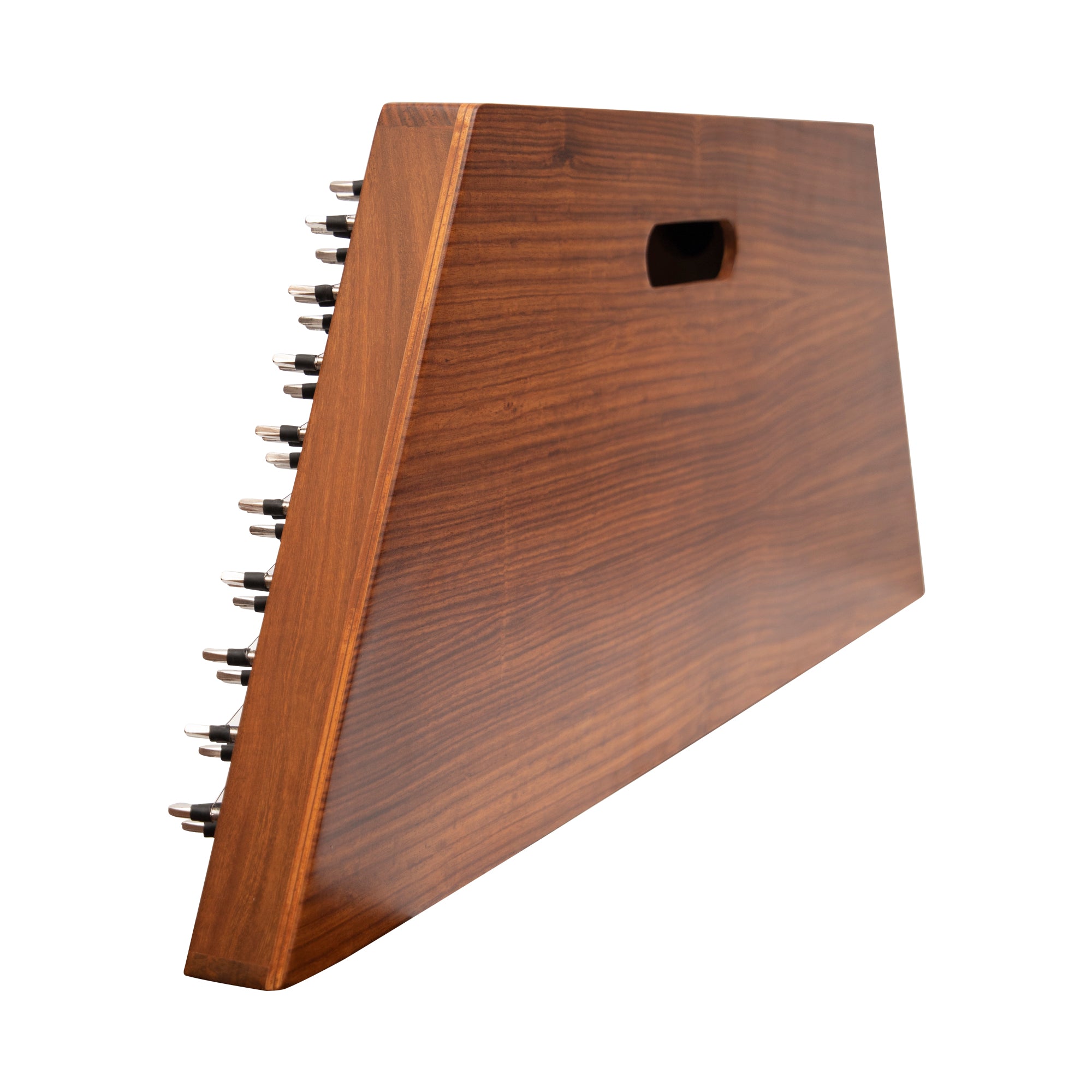 Dulcimer Muzikkon cu o singură coardă, 10-9, lemn de trandafir ciocănit, cu ciocănele