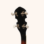 Heartland 4 String Banjo Closed Solid Back 17 Fret, Left Handed 4 String Irish Tenor Banjo Short Scale