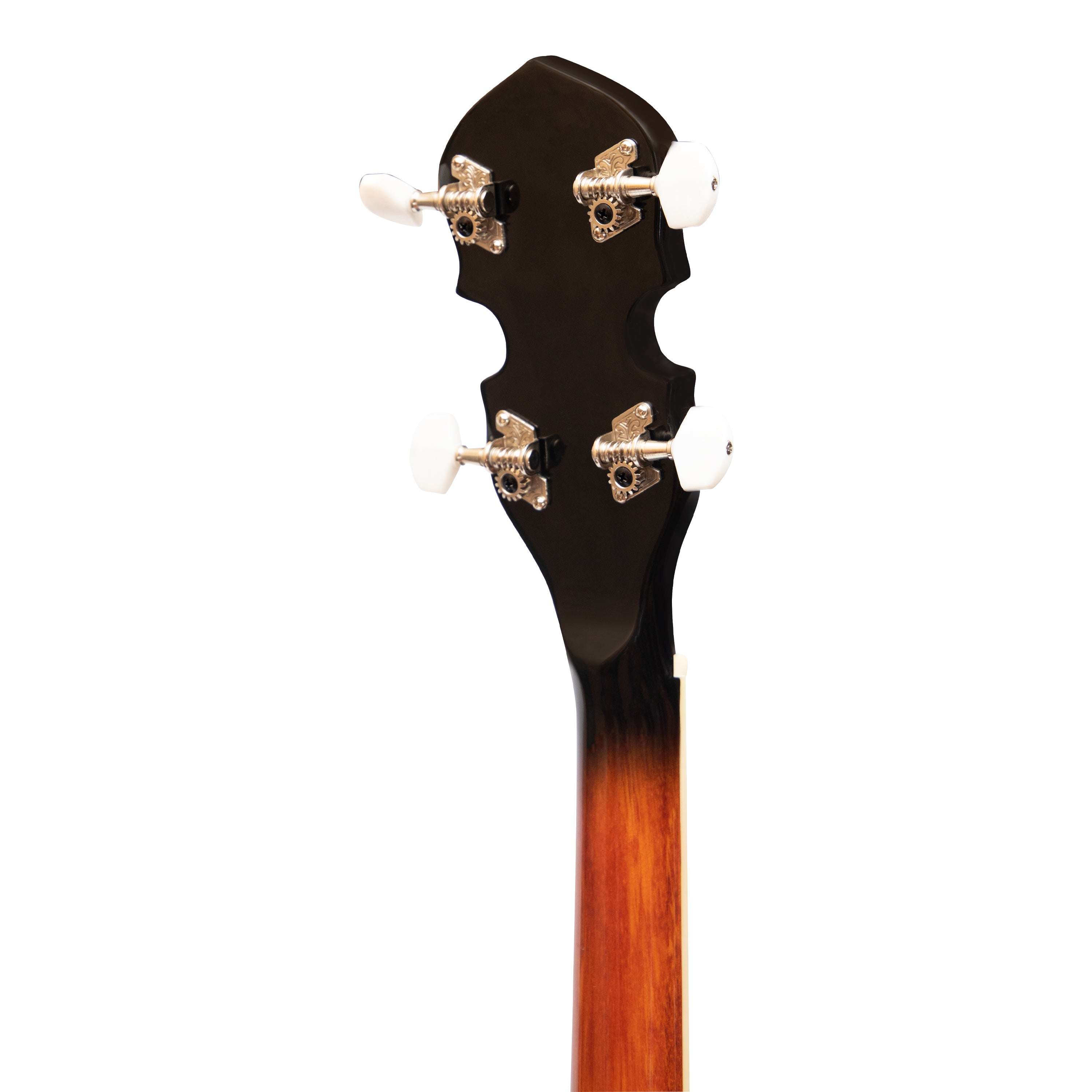 Heartland 4 String 19 Fret Irish Tenor Banjo Left Handed Player Series with Closed Solid Back Sunburst Finish